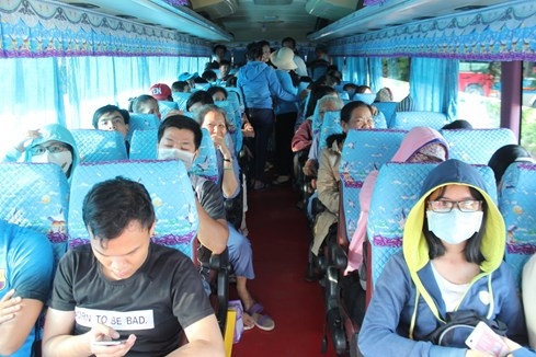 Các xe đều kín chỗ trong thời gian ngắn