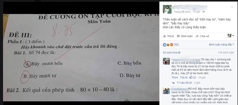 bài toán lớp 1