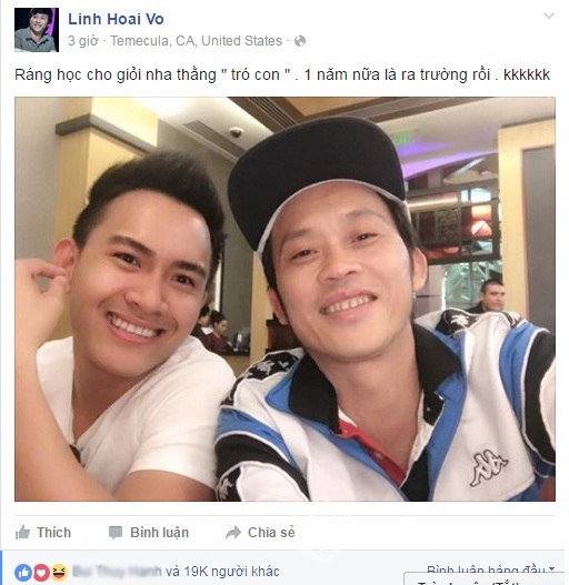 Hoài Linh nhận 'bão like' khi động viên con trai 0