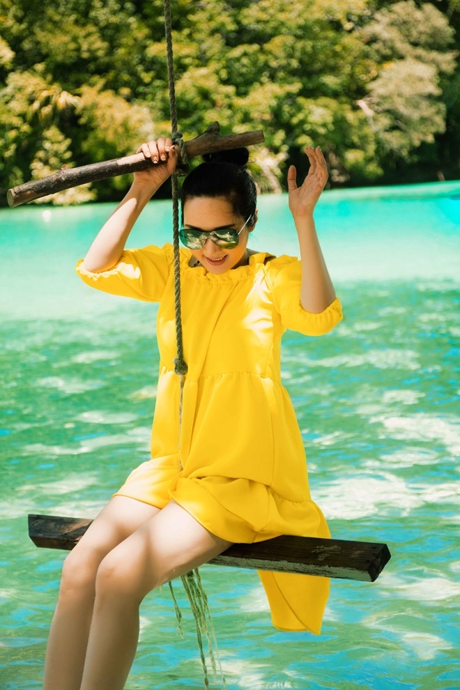 Hoa hau Giang My chup anh o quoc dao Palau hinh anh 2