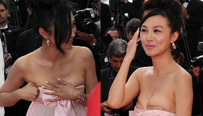 Các vụ lùm xùm trên thảm đỏ Cannes của mỹ nhân gốc Hoa