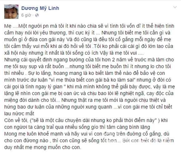 Dương Mỹ Linh mẹ suy sụp khi tôi yêu Bằng Kiều 0