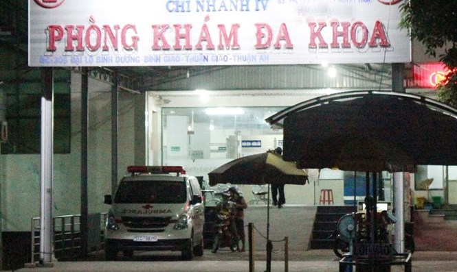 Phòng khám nơi xảy ra việc người nhà hành hung bác sĩ và bệnh nhân tố bác sĩ hiếp dâm /// Ảnh: Đỗ Trường
