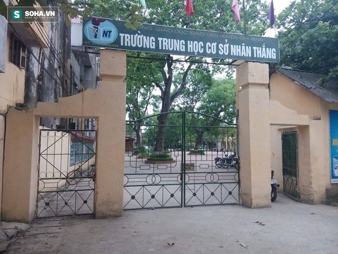 Trường THCS Nhân Thắng nơi chị H. giảng dạy.