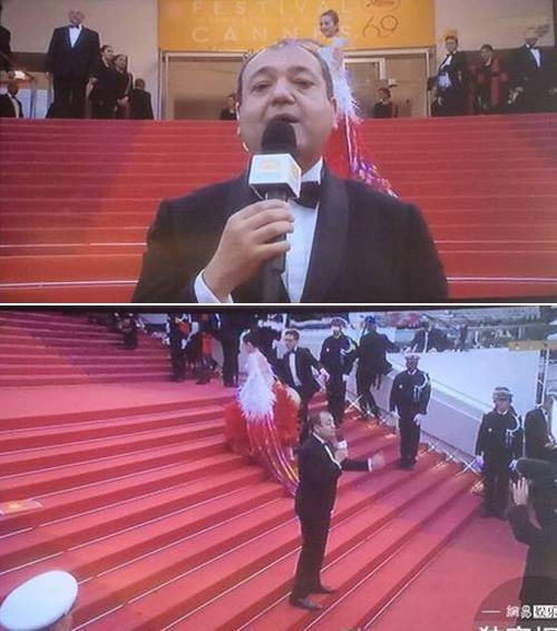 Sao nữ 'vô danh' gốc Hoa bày chiêu trò trên thảm đỏ Cannes