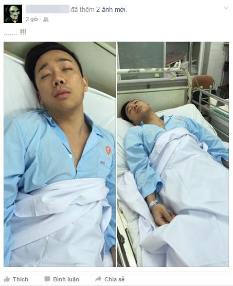 Trấn Thành bất ngờ nhập viện