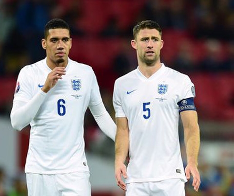 Smalling và Cahill sẽ là cặp trung vệ chính của ĐT Anh