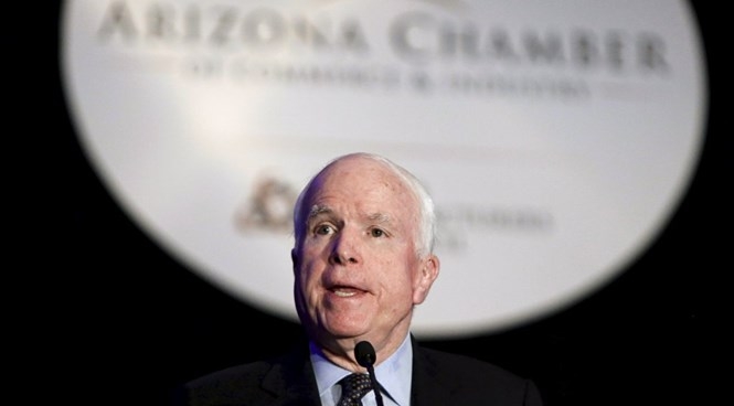 Chủ tịch Ủy ban Quân vụ Thượng viện Mỹ, thượng nghị sĩ John McCain  /// Reuters