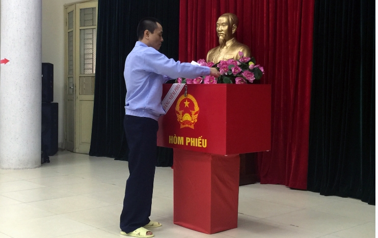 Tại trại tạm giam số 1 có hơn 3.000 cử tri, trong đó có 2.884 cử tri là người đang bị tạm giam, tạm giữ.