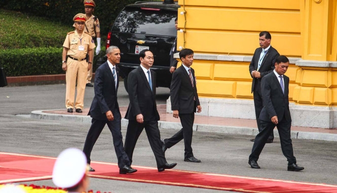 Những khoảnh khắc đón tiếp Tổng thống Obama 