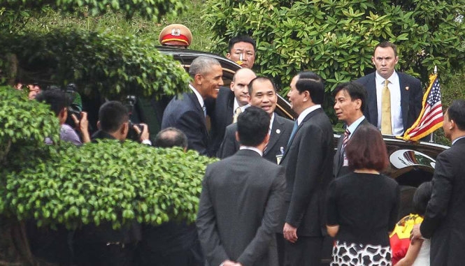 Những khoảnh khắc đón tiếp Tổng thống Obama 