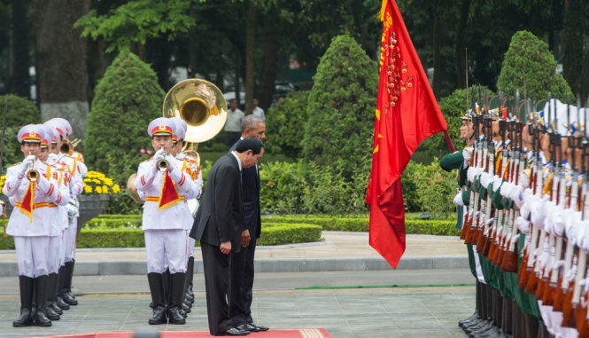 Những khoảnh khắc đón tiếp Tổng thống Obama 