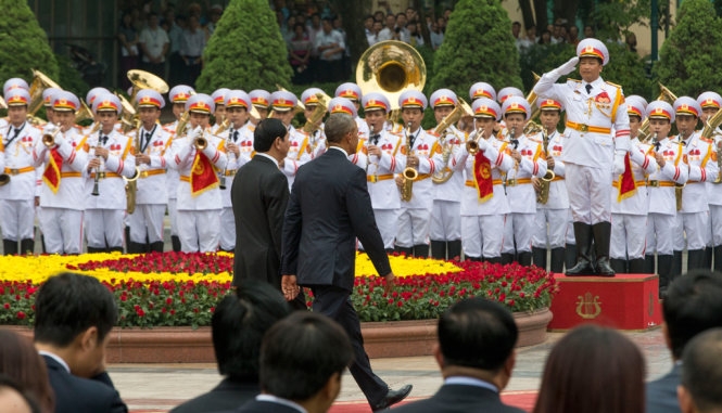 Những khoảnh khắc đón tiếp Tổng thống Obama 