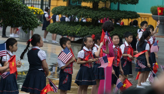 Những khoảnh khắc đón tiếp Tổng thống Obama 