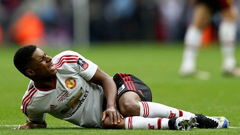 Rashford dính chấn thương trong trận gặp Crystal Palace cuối tuần qua