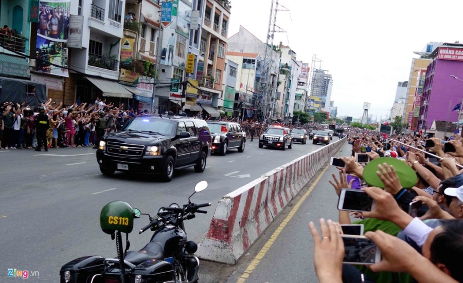Chi tiet doan xe ho tong Tong thong Obama o Sai Gon hinh anh 2