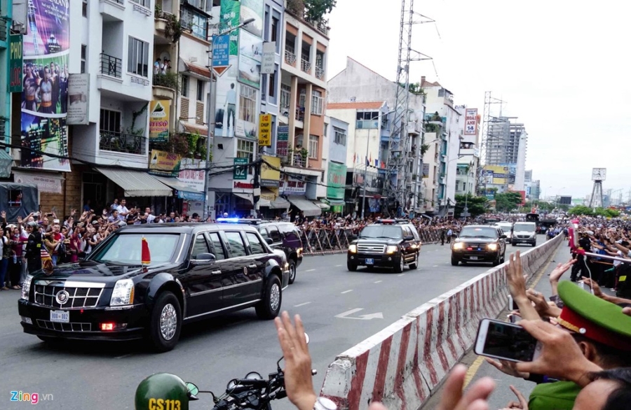 Chi tiet doan xe ho tong Tong thong Obama o Sai Gon hinh anh 6