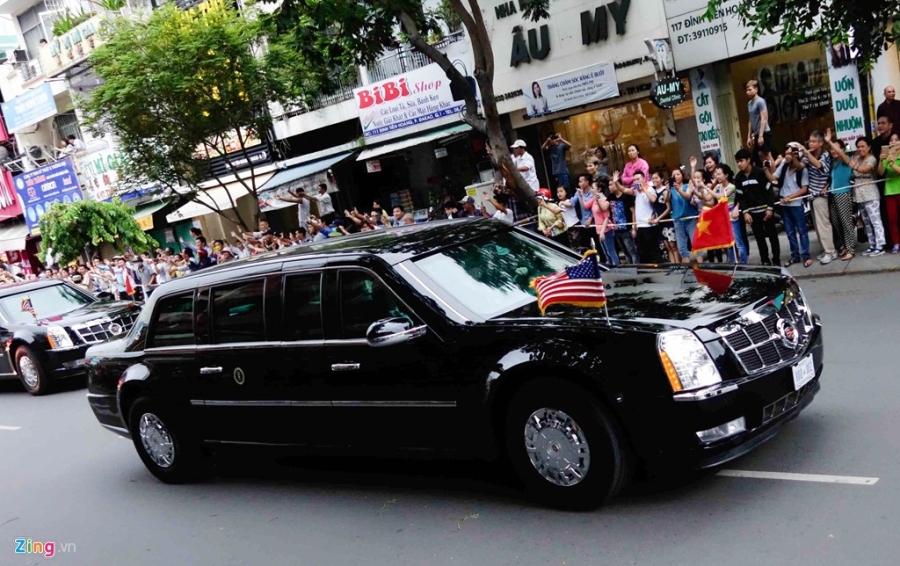 Chi tiet doan xe ho tong Tong thong Obama o Sai Gon hinh anh 7