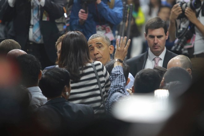 Nguoi dan Sai Gon ra duong tien Tong thong Obama hinh anh 1