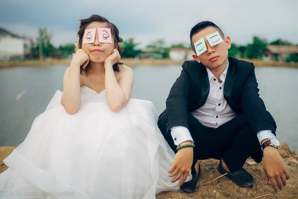 ảnh cưới khó đỡ