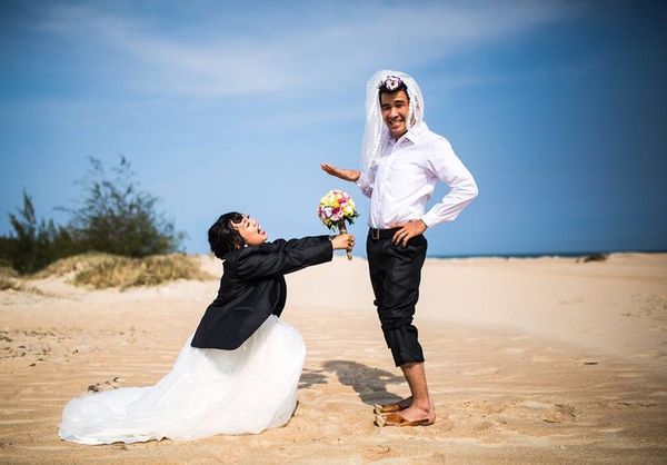 ảnh cưới khó đỡ