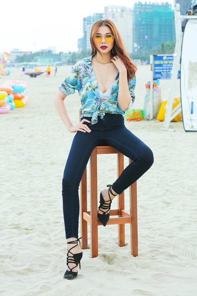 Trang phuc hang hieu cua Thanh Hang tai Next Top Model hinh anh 5