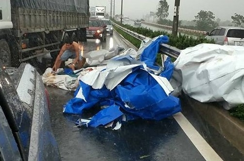 Nguoi dan ong dep bien quang cao bi do giua con dong hinh anh 1