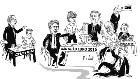 EURO luận anh hùng từ bàn nhậu