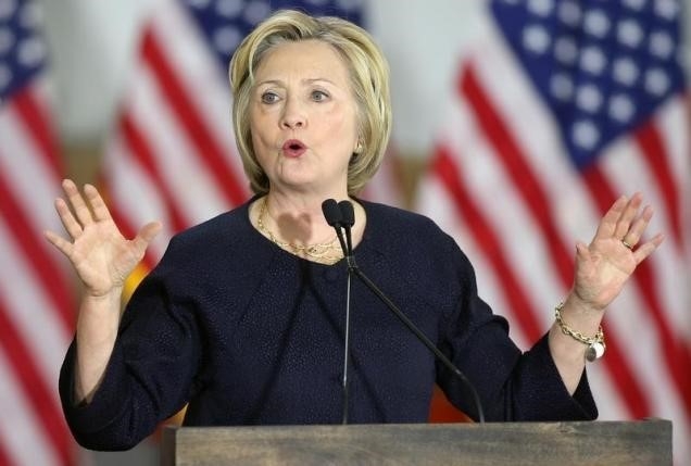 Ba Clinton thang ap dao o thu do Washington hinh anh 1