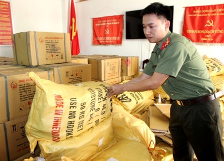 Số thuốc nổ bị tạm giữ