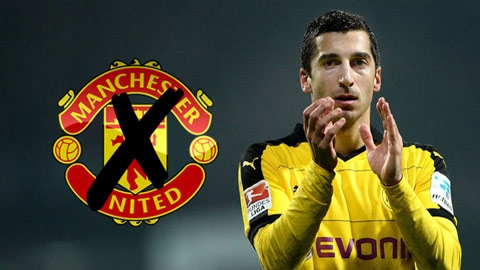 Dortmund để Mkhitaryan ra đi miễn phí thay vì bán cho M.U