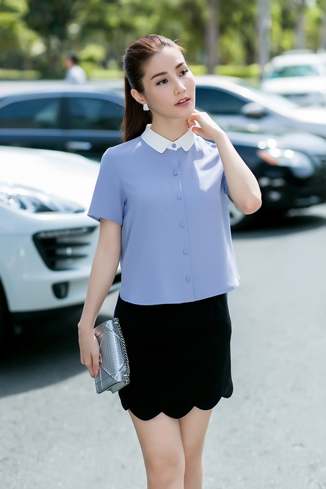 Diem My 9X goi y 9 set trang phuc dao pho he hinh anh 5