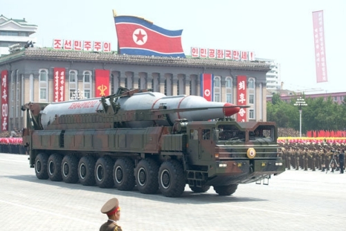 Tên lửa Musudan của Triều Tiên. Ảnh: AFP