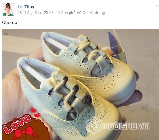 Lê Thúy mang bầu 2