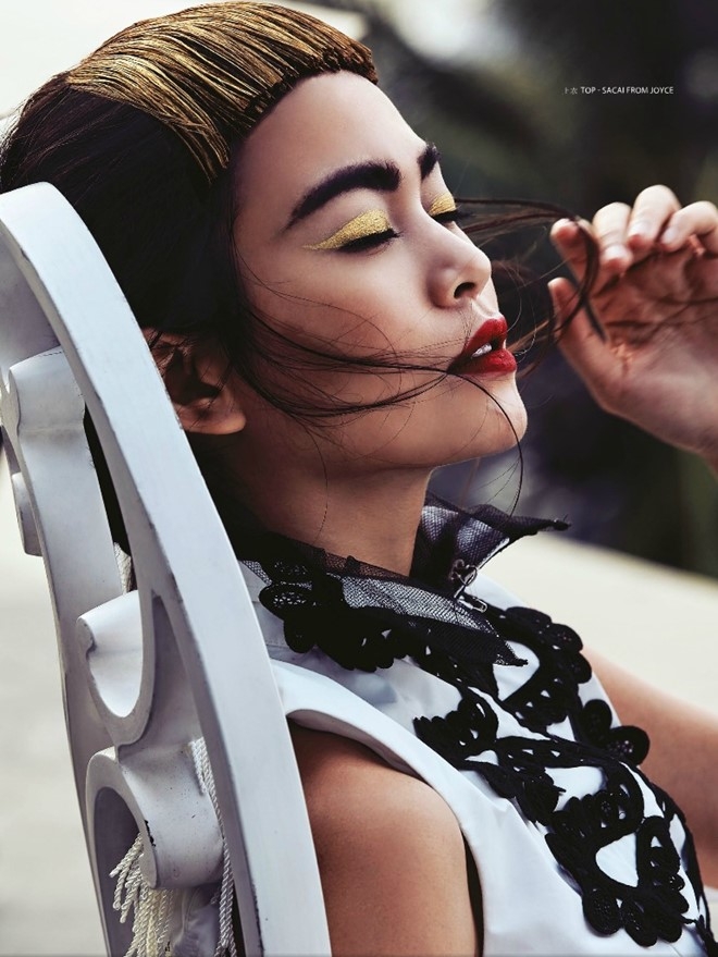 Mau Thuy ca tinh tren tap chi cua Macao hinh anh 2