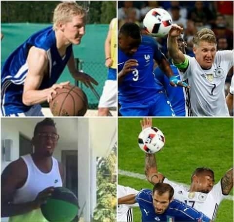 Schweinsteiger va Giroud bi ghep anh che gieu hinh anh 5