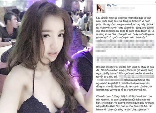Elly Trần 'phản pháo' khi bị chê vòng 1 chảy xệ - Ảnh 8