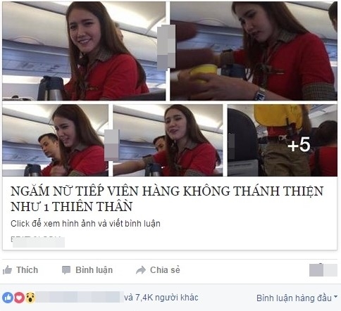 Nu tiep vien hang khong duoc cu dan mang yeu men hinh anh 1