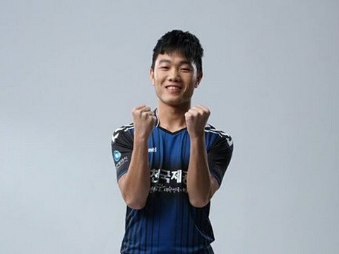 Xuân Trường lần đầu lập công sau 5 tháng sang thi đấu tại Hàn Quốc. Ảnh: Incheon United. 