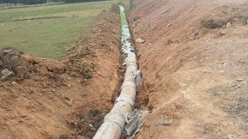 Dân phản đối Bệnh viện lao và phổi xả nước thải ra đồng lúa - ảnh 2