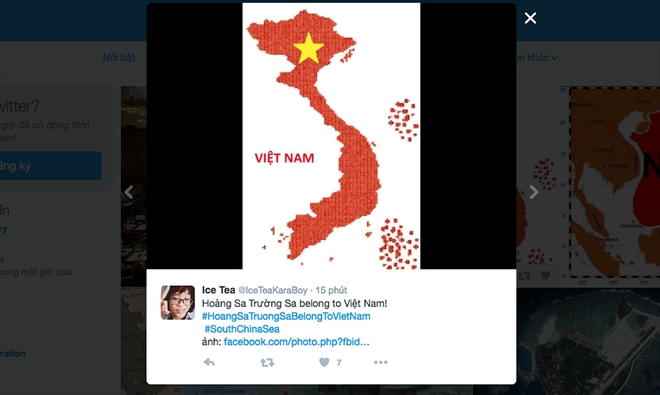 'Đường lưỡi bò' thành chủ đề nóng trên mạng xã hội
