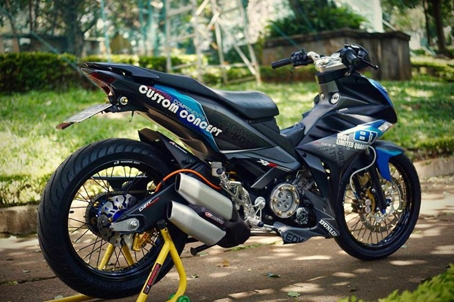 Exciter 135 phong cach X-1R voi tay lai tran o Gia Lai hinh anh 2