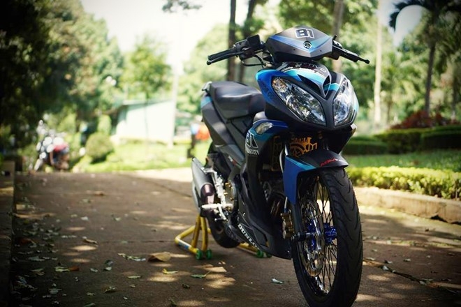 Exciter 135 phong cach X-1R voi tay lai tran o Gia Lai hinh anh 3