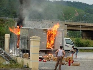 Hiện trường vụ cháy. Ảnh: facebook.