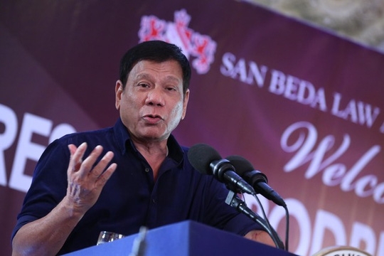  Tổng thống Philippines Rodrigo Duterte cam kết chấm dứt nạn tội phạm trên toàn quốc. Ảnh: RAPPLER 