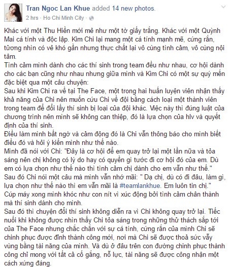 Lan Khue: 'Khoc vi qua buc xuc ve ket qua The Face' hinh anh 4