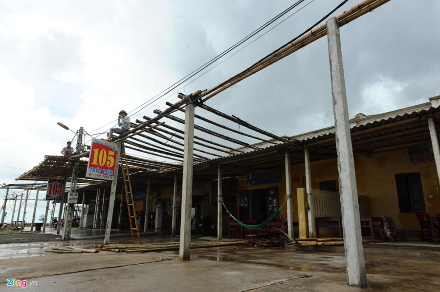 Canh hoang tan khi bao so 1 quet qua Nam Dinh hinh anh 5