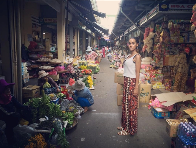 Hoa hau Hoan vu Nhat gian di di cho o Da Nang hinh anh 2