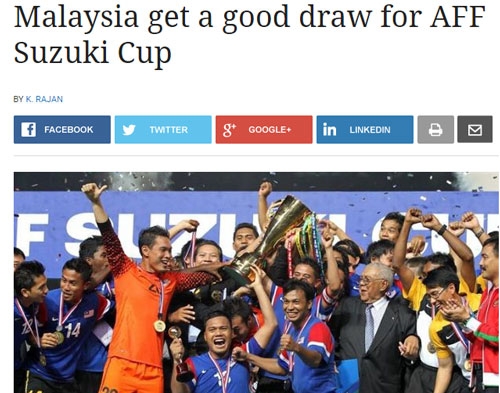 bao chi dna noi gi ve ket qua boc tham aff cup 2016? hinh anh 1