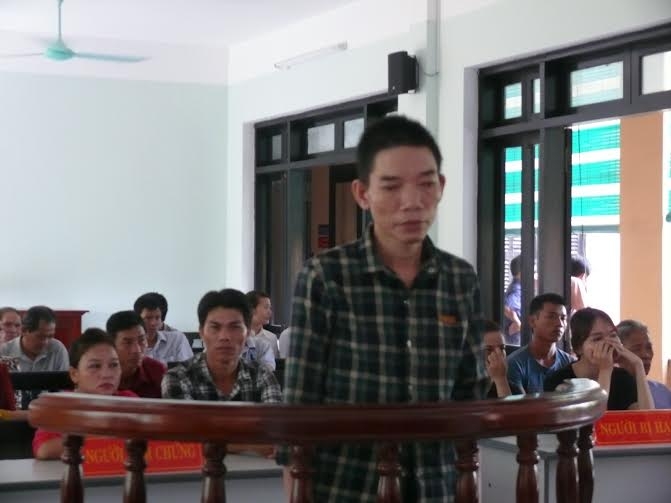 Bị cáo Sơn tại phiên tòa